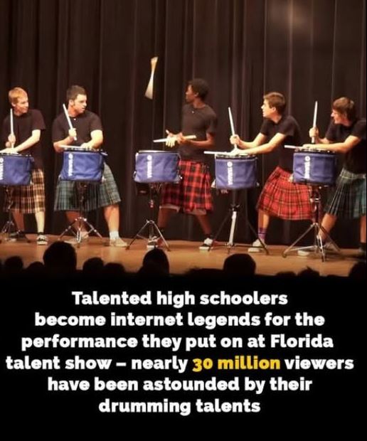 These five drummers from Florida’s Lake Howell High School fronted one of the best school talent show performances we’ve ever seen 😳😮❤ Video in comments 👇