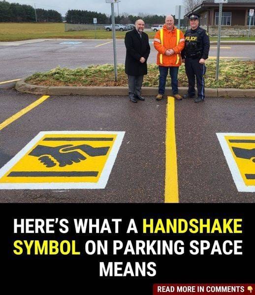 A new symbol is showing up on some parking spaces!…