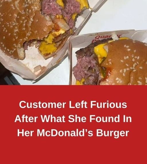 What the customer found on this McDonald’s Burger is in the first comment👇👇👇