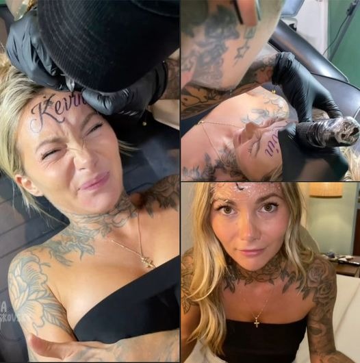 This woman made the bold decision to get her boyfriend’s name tattooed permanently on her forehead… and everyone is saying the same thing! 😱 Check the comments: 👇👇