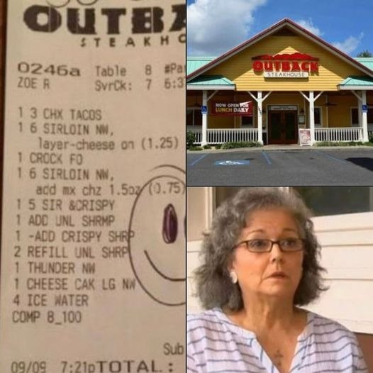 After a group of cops ate at Outback Steakhouse, they were stunned to read the message the waiter had left on their receipt. These workers sure wished no one had seen the note they had written 😲 Full story in comments ⬇️