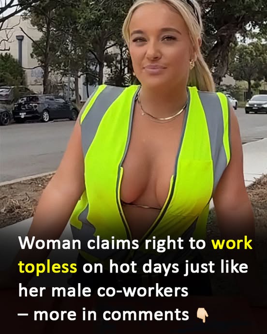 According to her, working topIess shouldn’t be “distracting” as it’s a “natural thing” – more photos and her story in the comments 👇🏻⁡