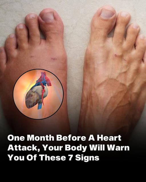 One month before a heart attack, your body will warn you of these 7 signs, especially to the 6th 😨 check the C0MMENT below ⬇🔗😱