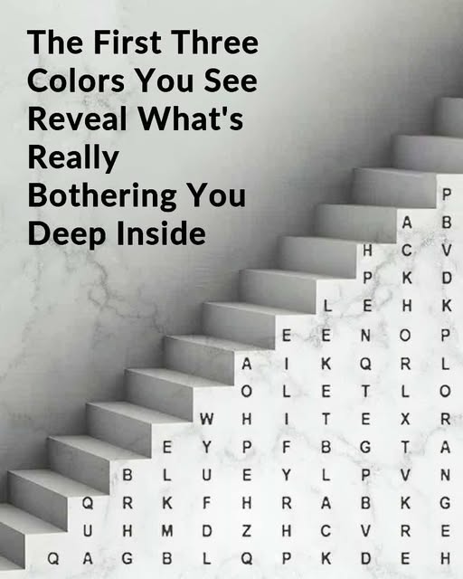 The First Three Colors You See Reveal What’s Really Bothering You Deep Inside 🔎🤔⁣