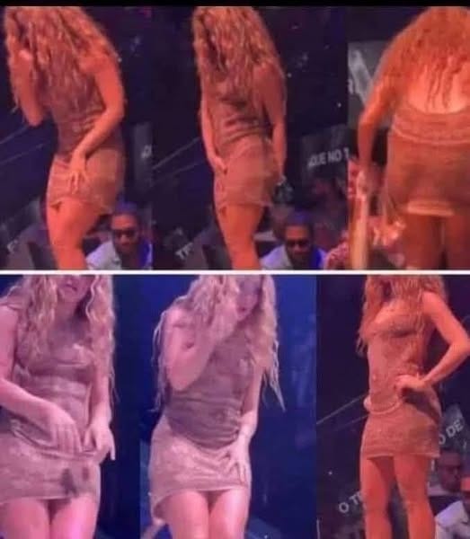 The moment Shakira leaves the stage after noticing that… See more in the first comment⬇️⬇️